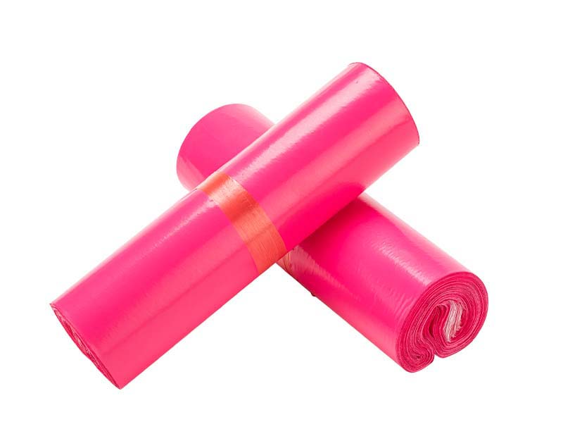 源城玫红色快递袋-02